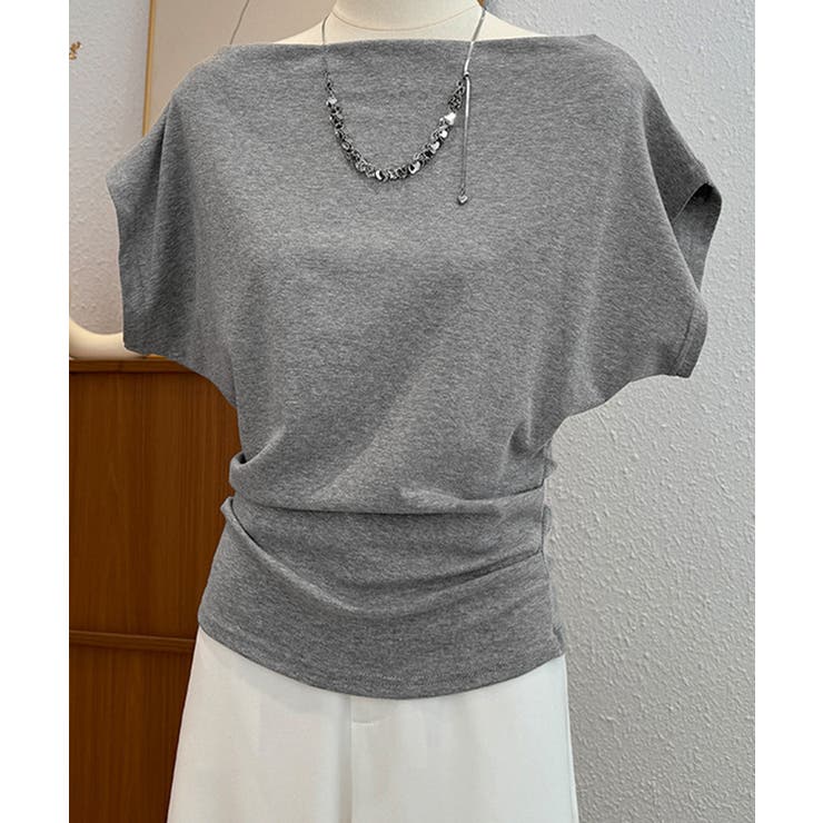 ワンショルダーtシャツ レディース ボートネック | SUNSHINE CLOSET | 詳細画像23 