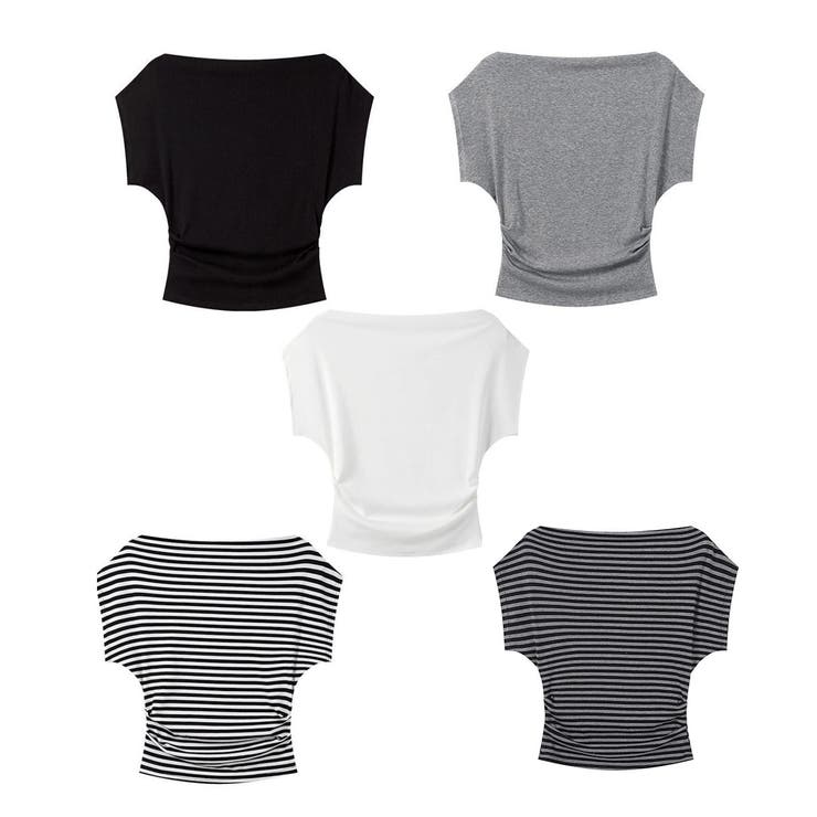 ワンショルダーtシャツ レディース ボートネック | SUNSHINE CLOSET | 詳細画像31 