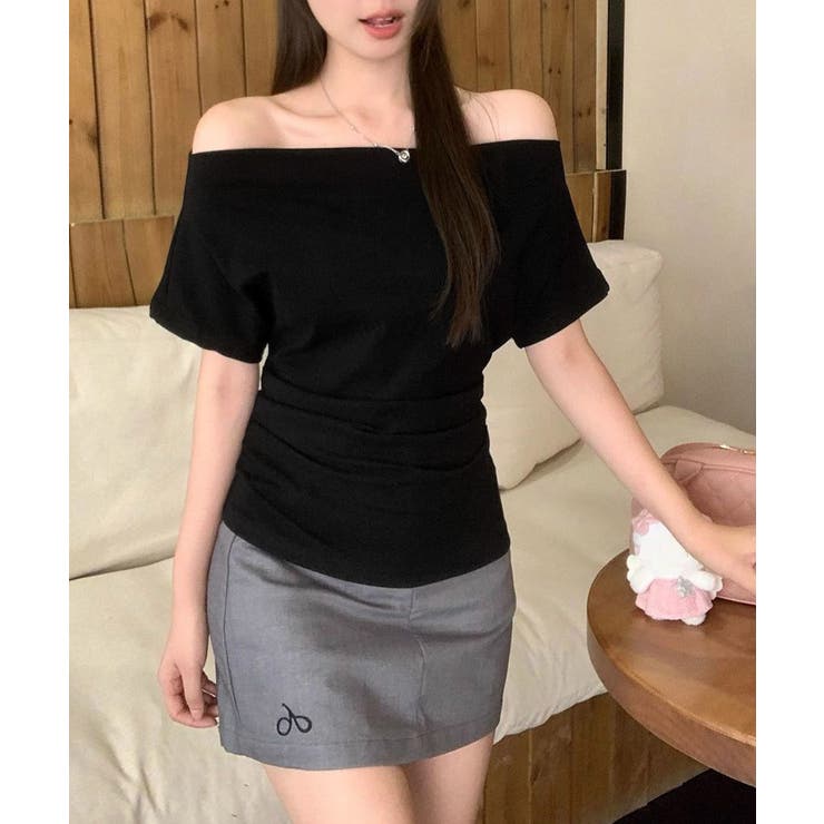 ワンショルダーtシャツ レディース ボートネック | SUNSHINE CLOSET | 詳細画像4 