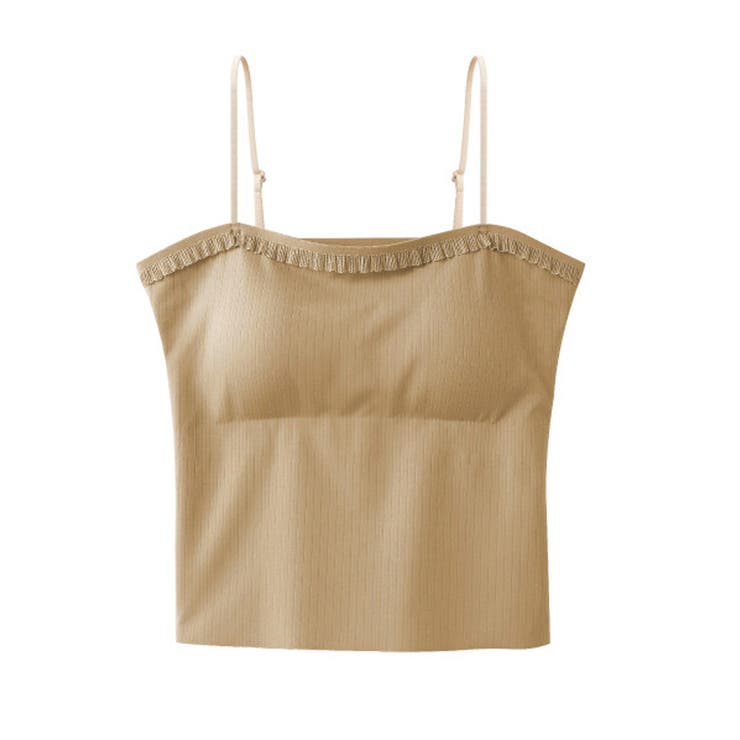 大人可愛いカップ付きインナーレディース きれいめリブキャミ調整可能 おしゃれ重ね… | SUNSHINE CLOSET | 詳細画像27 