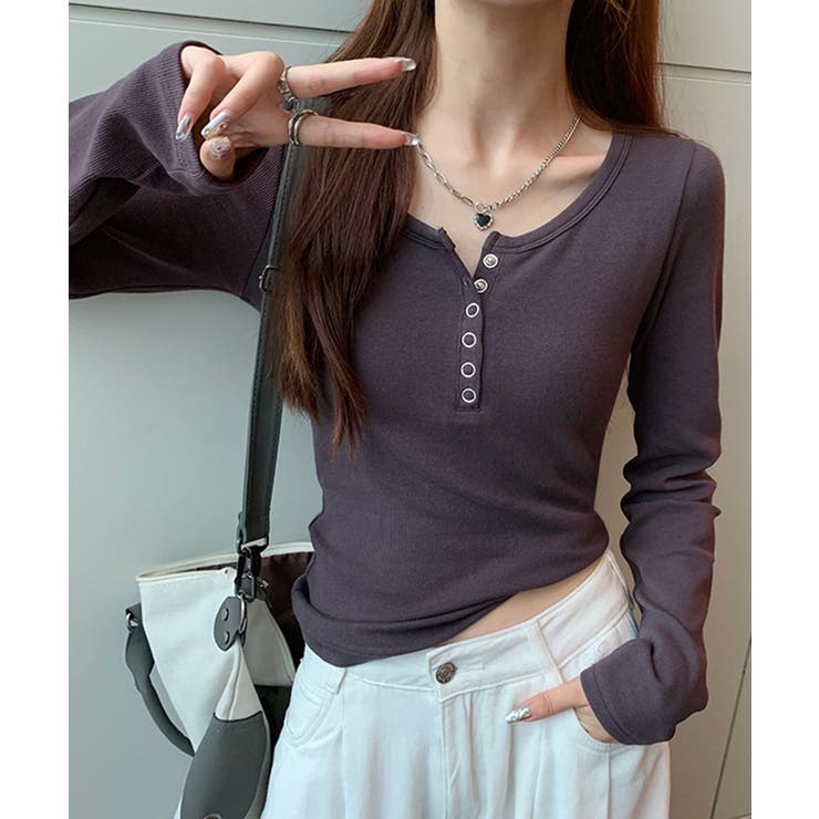 カップ付きリブニットトップス暖かインナー | SUNSHINE CLOSET | 詳細画像2 