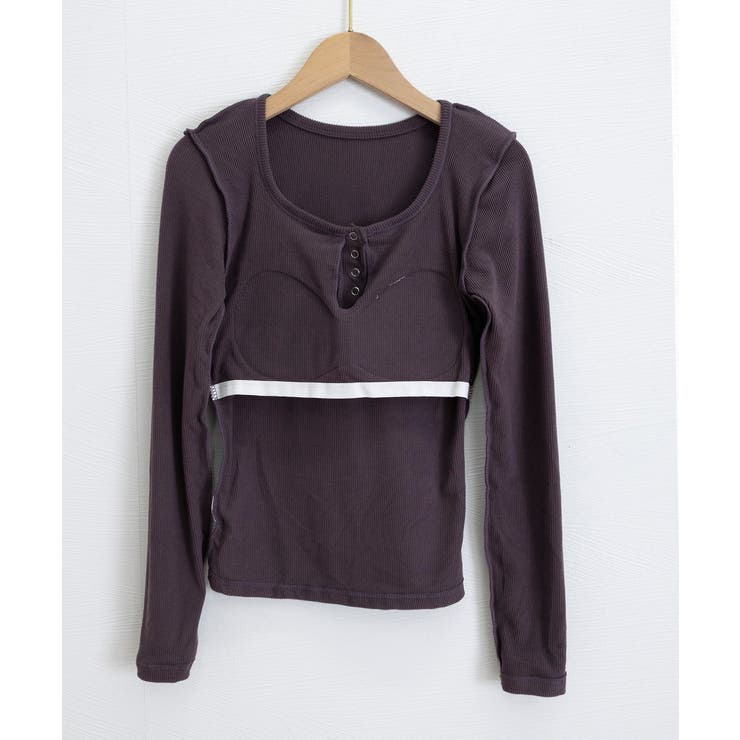 カップ付きリブニットトップス暖かインナー | SUNSHINE CLOSET | 詳細画像24 