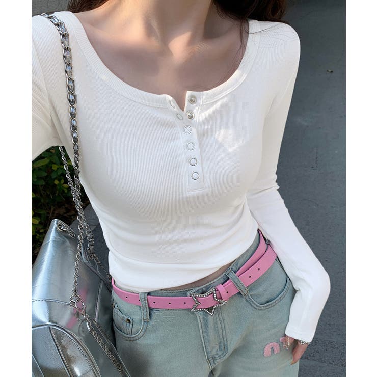 カップ付きリブニットトップス暖かインナー | SUNSHINE CLOSET | 詳細画像4 