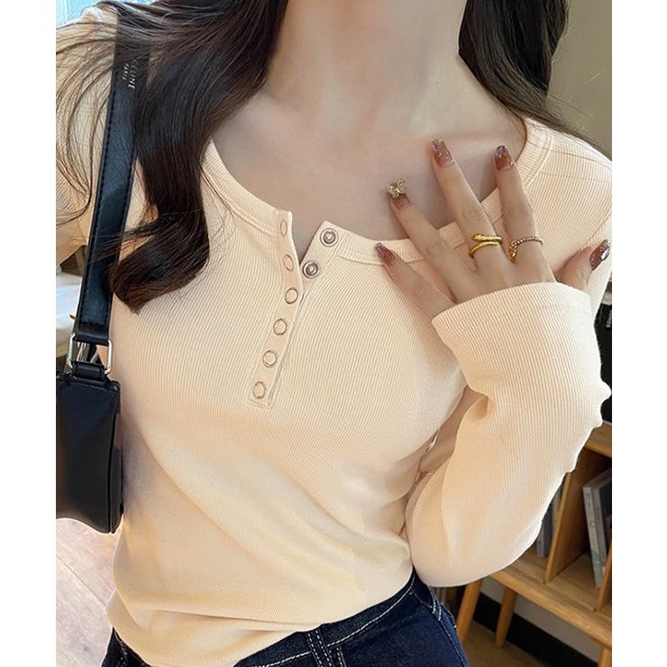 カップ付きリブニットトップス暖かインナー | SUNSHINE CLOSET | 詳細画像9 