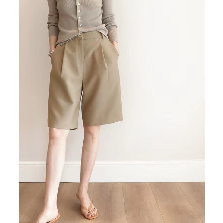 タックショートパンツ ハイウエスト 美脚 | SUNSHINE CLOSET | 詳細画像10 
