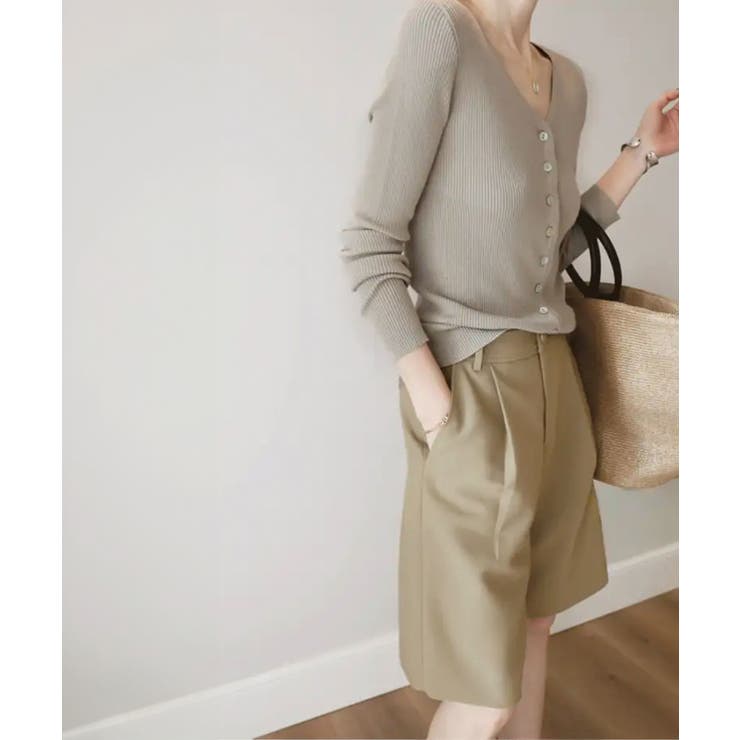 タックショートパンツ ハイウエスト 美脚 | SUNSHINE CLOSET | 詳細画像11 