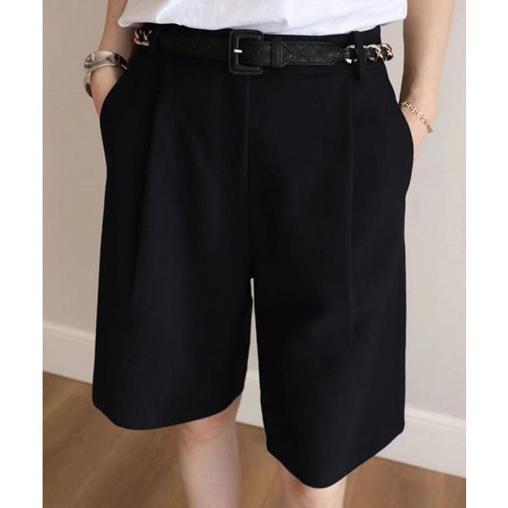 タックショートパンツ ハイウエスト 美脚 | SUNSHINE CLOSET | 詳細画像2 