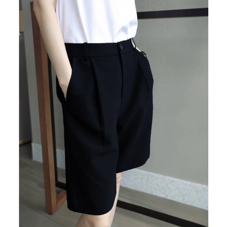 タックショートパンツ ハイウエスト 美脚 | SUNSHINE CLOSET | 詳細画像5 