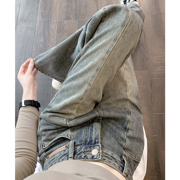 ヴィンテージ風ワイドデニムパンツ美脚 | SUNSHINE CLOSET | 詳細画像11 