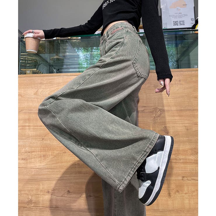 ヴィンテージ風ワイドデニムパンツ美脚 | SUNSHINE CLOSET | 詳細画像14 