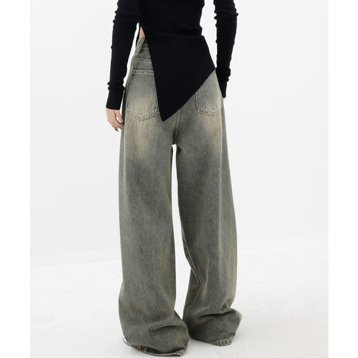 ヴィンテージ風ワイドデニムパンツ美脚 | SUNSHINE CLOSET | 詳細画像20 