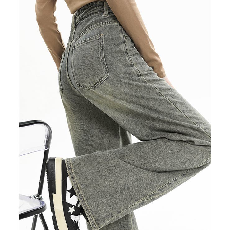 ヴィンテージ風ワイドデニムパンツ美脚 | SUNSHINE CLOSET | 詳細画像22 