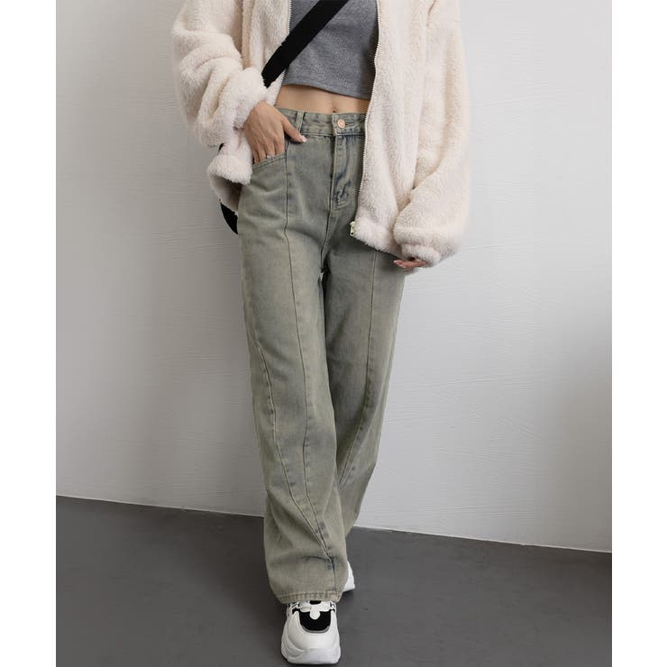 ヴィンテージ風ワイドデニムパンツ美脚 | SUNSHINE CLOSET | 詳細画像24 