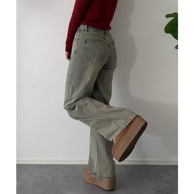 ヴィンテージ風ワイドデニムパンツ美脚 | SUNSHINE CLOSET | 詳細画像7 