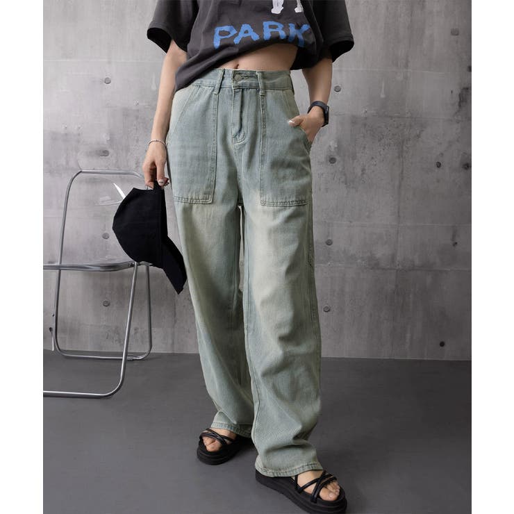 バギーデニムパンツ レディース レトロ風 | SUNSHINE CLOSET | 詳細画像12 