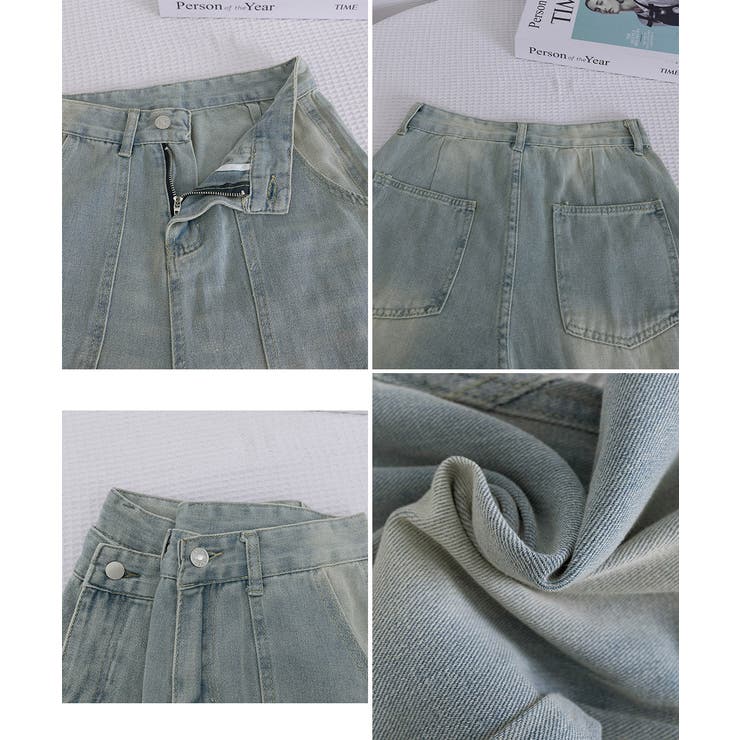 バギーデニムパンツ レディース レトロ風 | SUNSHINE CLOSET | 詳細画像19 