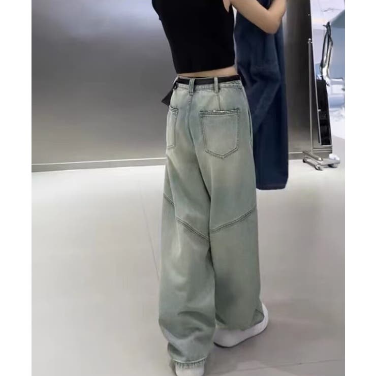 バギーデニムパンツ レディース レトロ風 | SUNSHINE CLOSET | 詳細画像2 