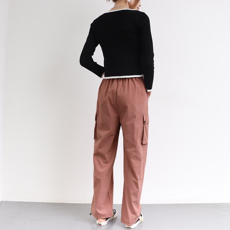 ストリート風カーゴパンツ レディース 春[品番：AGCW0002424