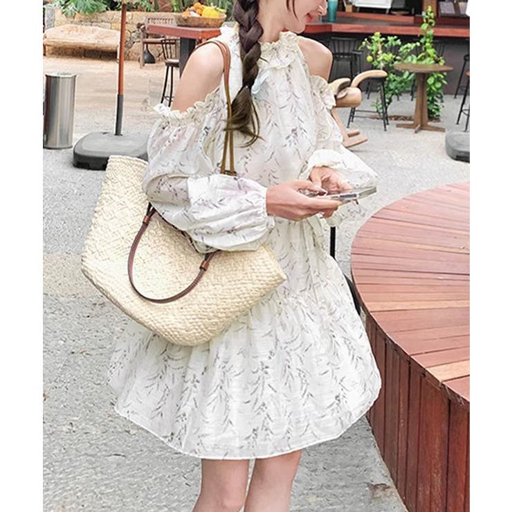 オフショルダー ティアードミニワンピース | SUNSHINE CLOSET | 詳細画像11 