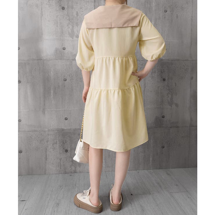 レディース フェミニンミニワンピース夏 ビッグカラー | SUNSHINE CLOSET | 詳細画像23 
