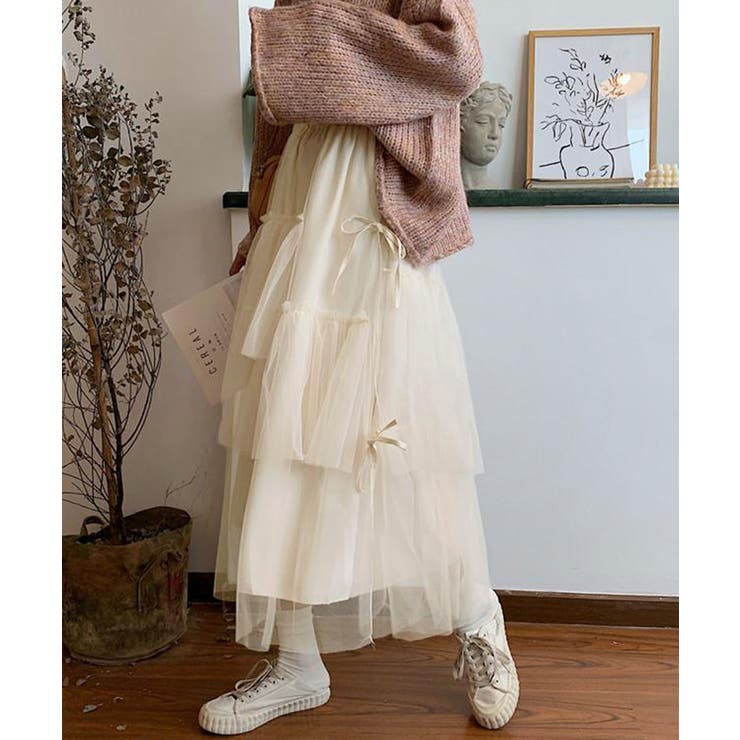 ティアードスカートロングチュールスカート | SUNSHINE CLOSET | 詳細画像10 