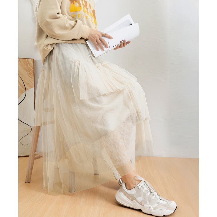 ティアードスカートロングチュールスカート | SUNSHINE CLOSET | 詳細画像18 