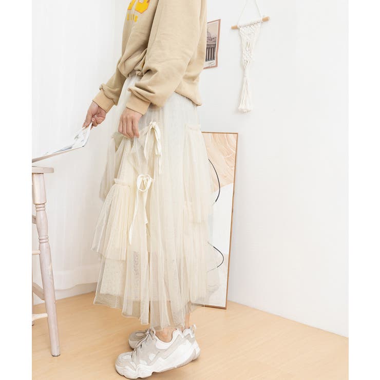 ティアードスカートロングチュールスカート | SUNSHINE CLOSET | 詳細画像19 