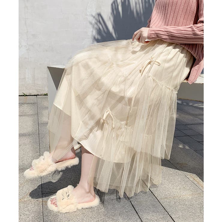 ティアードスカートロングチュールスカート | SUNSHINE CLOSET | 詳細画像8 