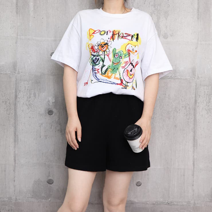 ELF SACK 人気◆キュート カジュアル プリント 半袖Tシャツ 2色 楽天市場 | ELFSACK 公式ショップ - ユニークで個性的なアパレル