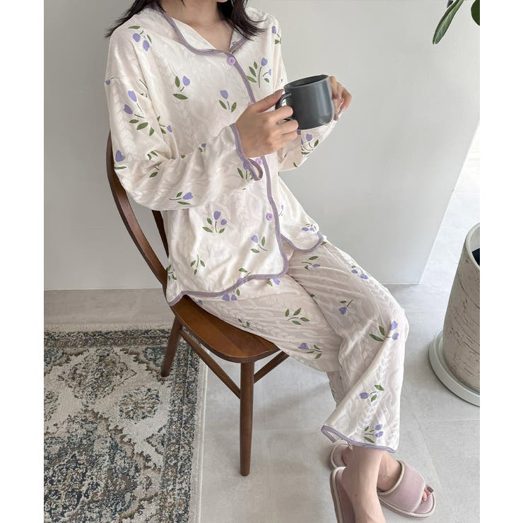 韓国パジャマ レディース 部屋着薄手長袖 | SUNSHINE CLOSET | 詳細画像31 