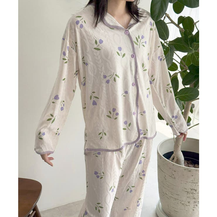 韓国パジャマ レディース 部屋着薄手長袖 | SUNSHINE CLOSET | 詳細画像32 