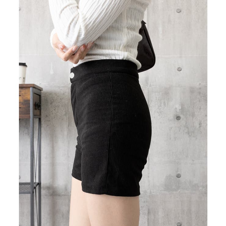 コーデュロイショートパンツ秋冬短パン脚長 | SUNSHINE CLOSET | 詳細画像12 