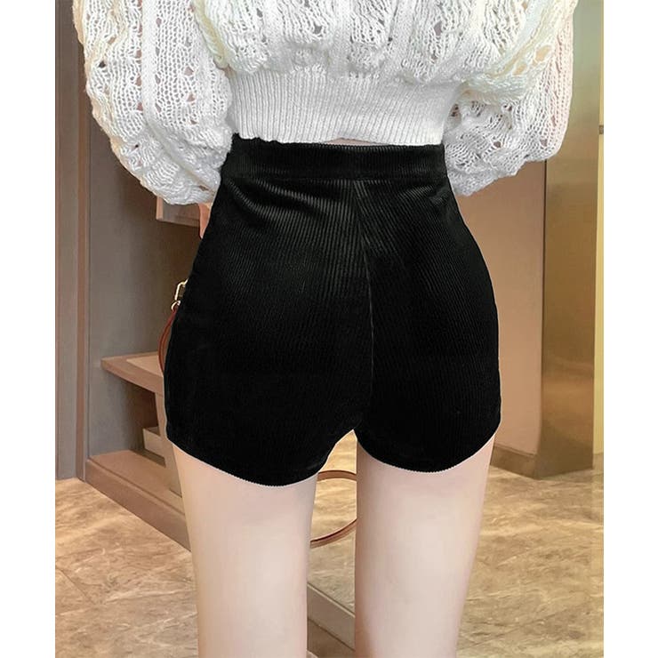 コーデュロイショートパンツ秋冬短パン脚長 | SUNSHINE CLOSET | 詳細画像3 