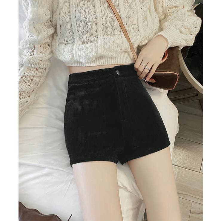 コーデュロイショートパンツ秋冬短パン脚長 | SUNSHINE CLOSET | 詳細画像5 