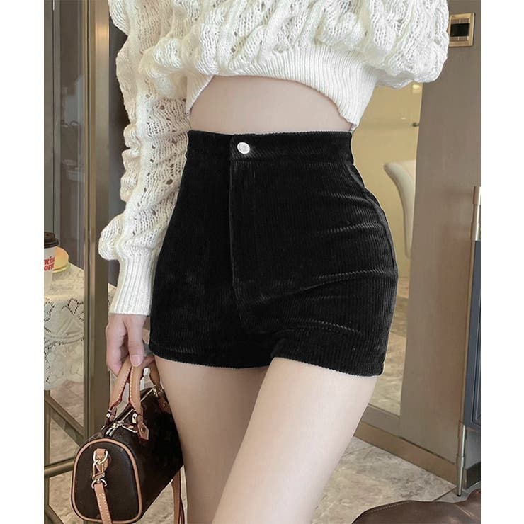 コーデュロイショートパンツ秋冬短パン脚長 | SUNSHINE CLOSET | 詳細画像6 