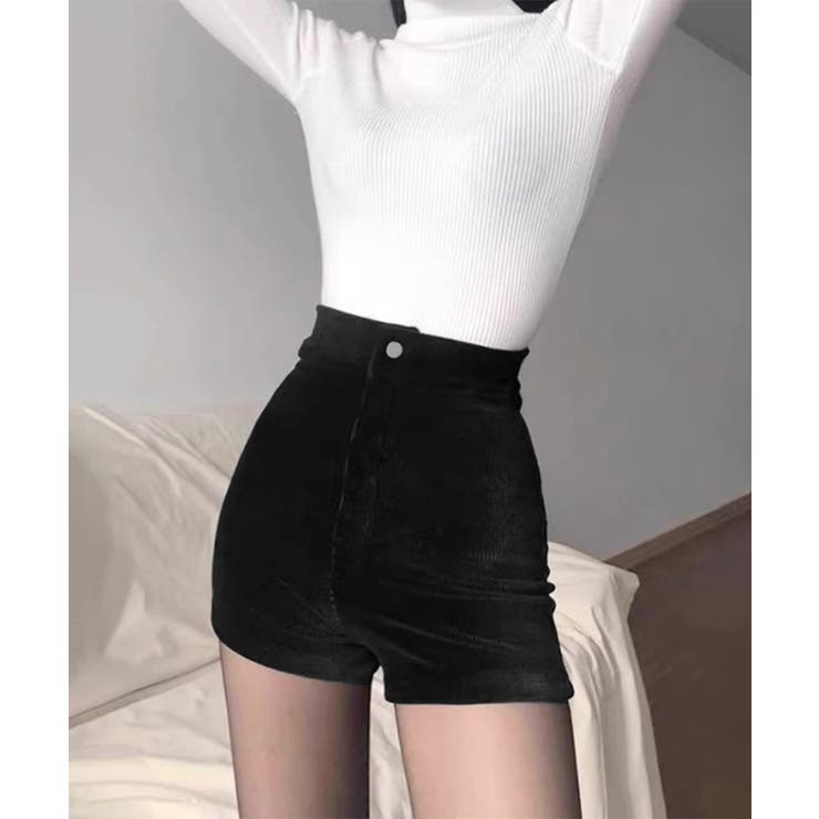 コーデュロイショートパンツ秋冬短パン脚長 | SUNSHINE CLOSET | 詳細画像8 