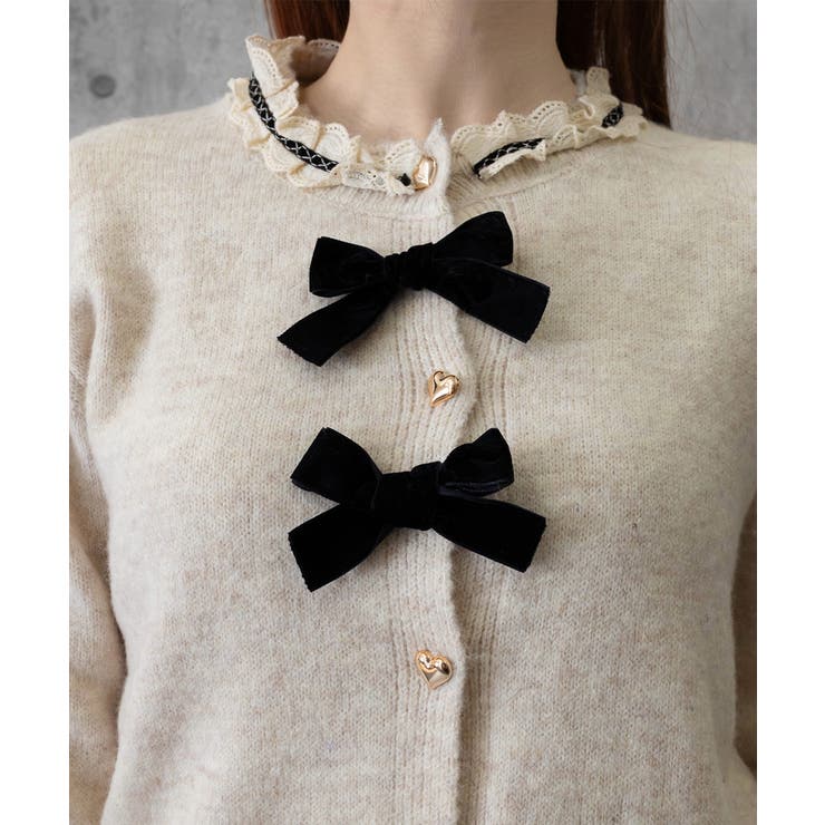 襟レースニットカーディガンリボントップス | SUNSHINE CLOSET | 詳細画像17 