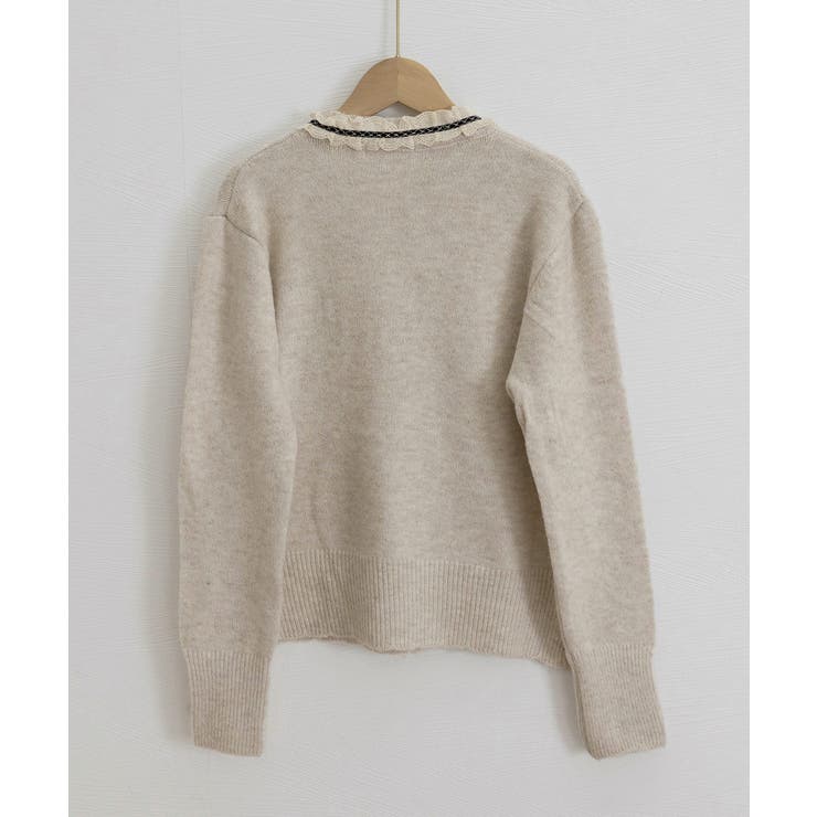 襟レースニットカーディガンリボントップス | SUNSHINE CLOSET | 詳細画像19 