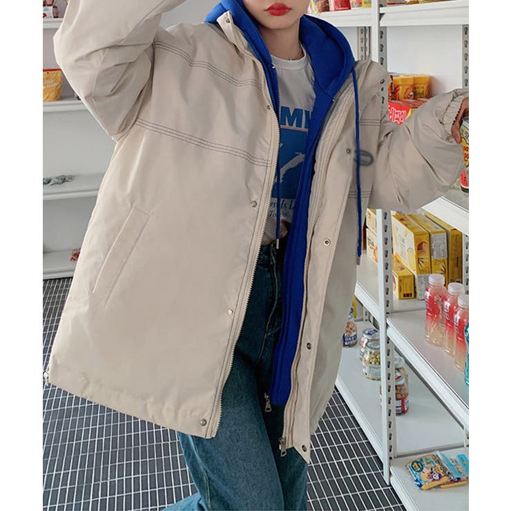 エコダウンジャケット フード付中綿コート | SUNSHINE CLOSET | 詳細画像13 