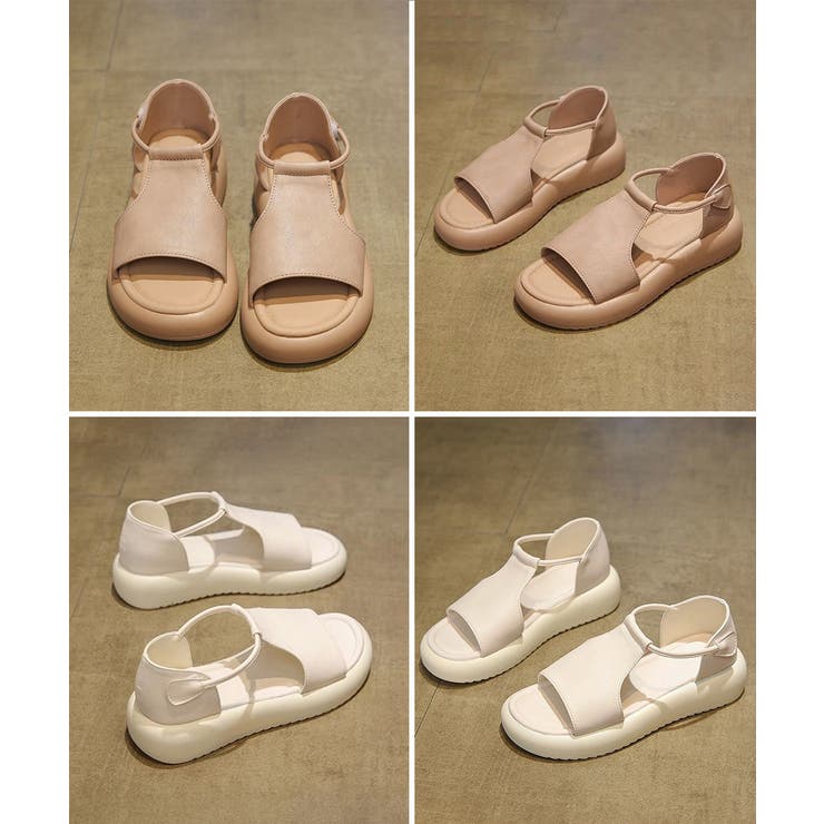 レディース PUレザーフラットサンダル履きやすい スポーツサンダル | SUNSHINE CLOSET | 詳細画像19 