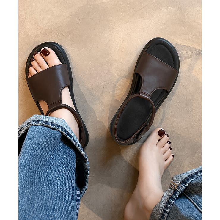 ヴィンテージ風 柔らかフラットグルカミュール軽量 オープントゥコンフォートシュー… | SUNSHINE CLOSET | 詳細画像18 