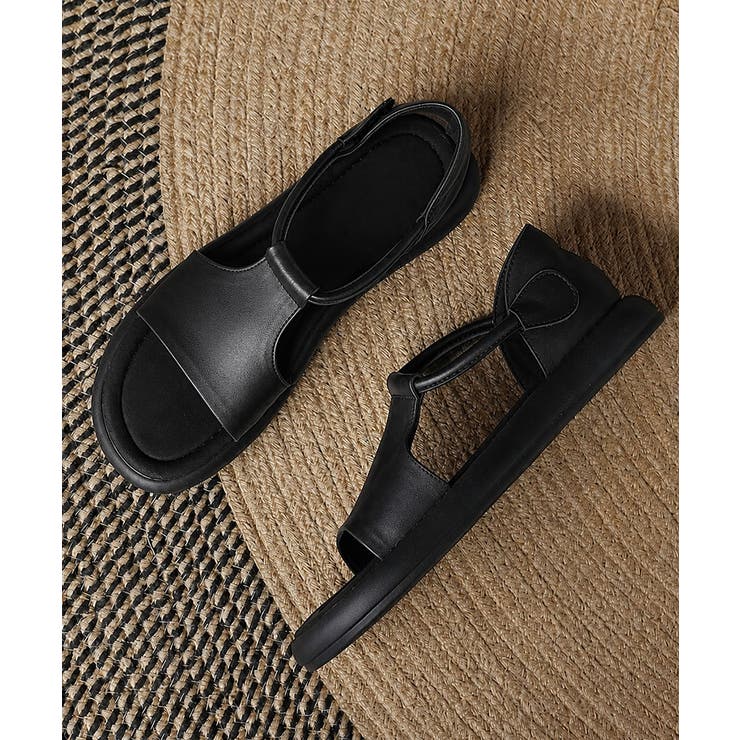 ヴィンテージ風 柔らかフラットグルカミュール軽量 オープントゥコンフォートシュー… | SUNSHINE CLOSET | 詳細画像25 