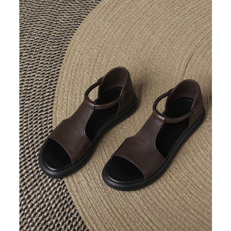 ヴィンテージ風 柔らかフラットグルカミュール軽量 オープントゥコンフォートシュー… | SUNSHINE CLOSET | 詳細画像27 