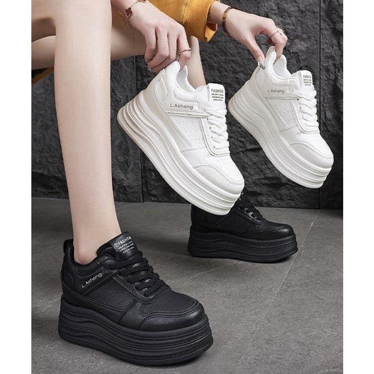 歩きやすいレースアップシューズ美脚 履きやすいローカットスニーカー快適 通勤通学… | SUNSHINE CLOSET | 詳細画像11 