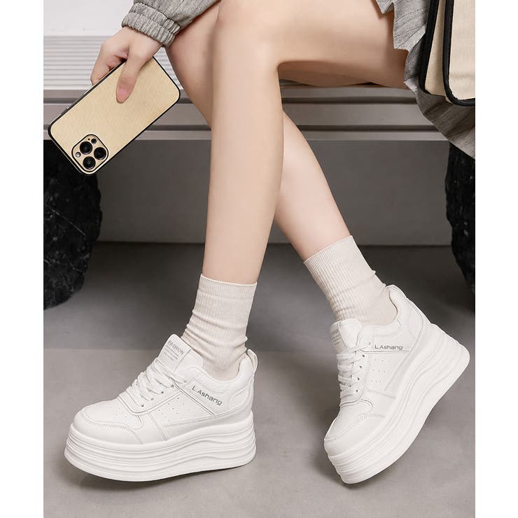歩きやすいレースアップシューズ美脚 履きやすいローカットスニーカー快適 通勤通学… | SUNSHINE CLOSET | 詳細画像15 