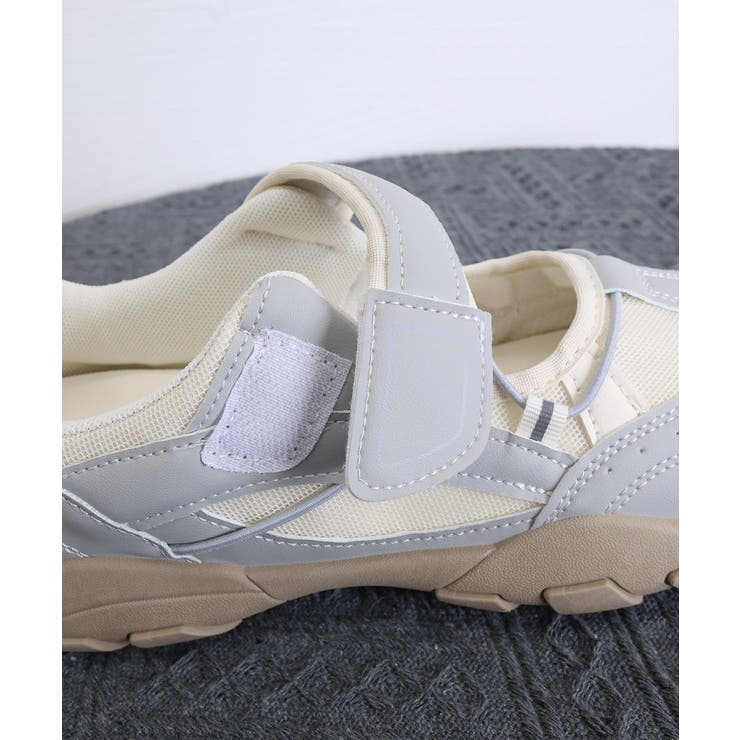 レディース 軽量スポーツスニーカー韓国風 ストラップスニーカー美脚脚長 | SUNSHINE CLOSET | 詳細画像22 