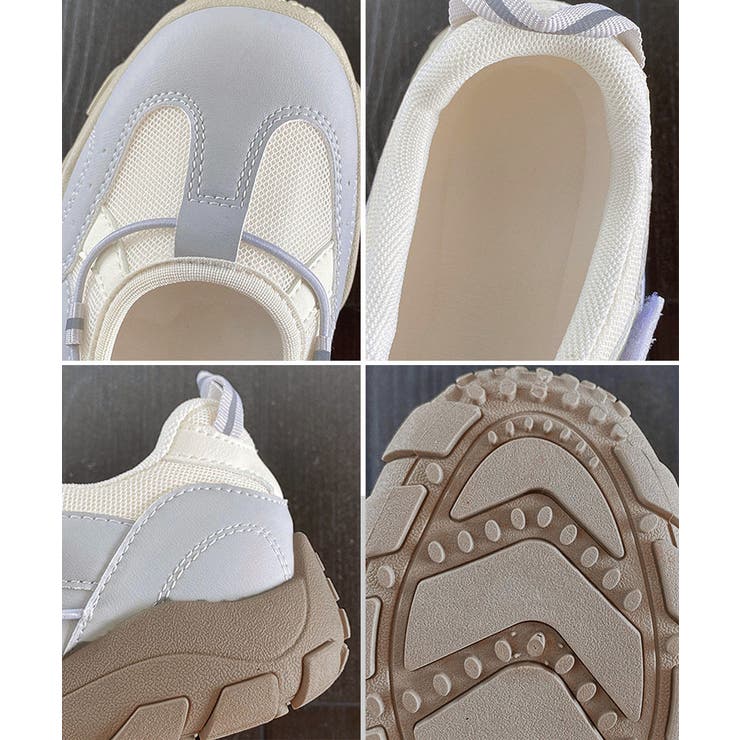 レディース 軽量スポーツスニーカー韓国風 ストラップスニーカー美脚脚長 | SUNSHINE CLOSET | 詳細画像23 