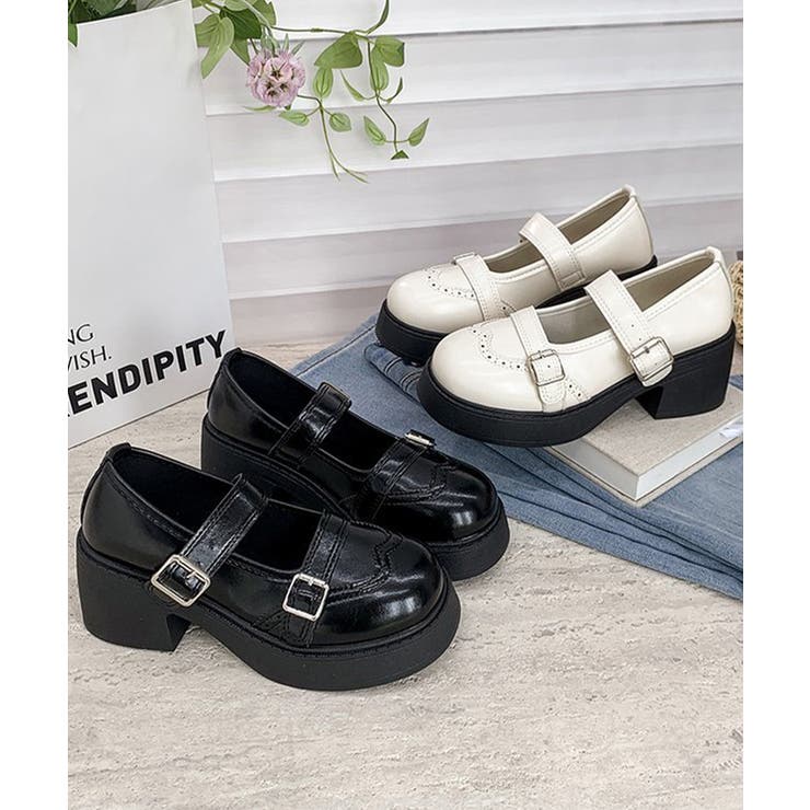 クラシカルストラップローファー バレエコアガーリーシューズ量産型 韓国風美脚見え… | SUNSHINE CLOSET | 詳細画像14 