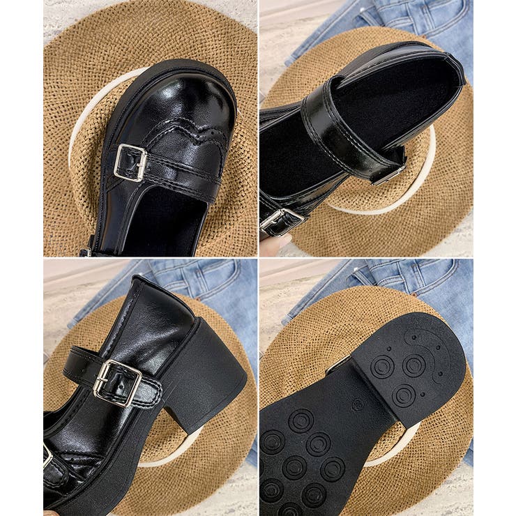 クラシカルストラップローファー バレエコアガーリーシューズ量産型 韓国風美脚見え… | SUNSHINE CLOSET | 詳細画像17 