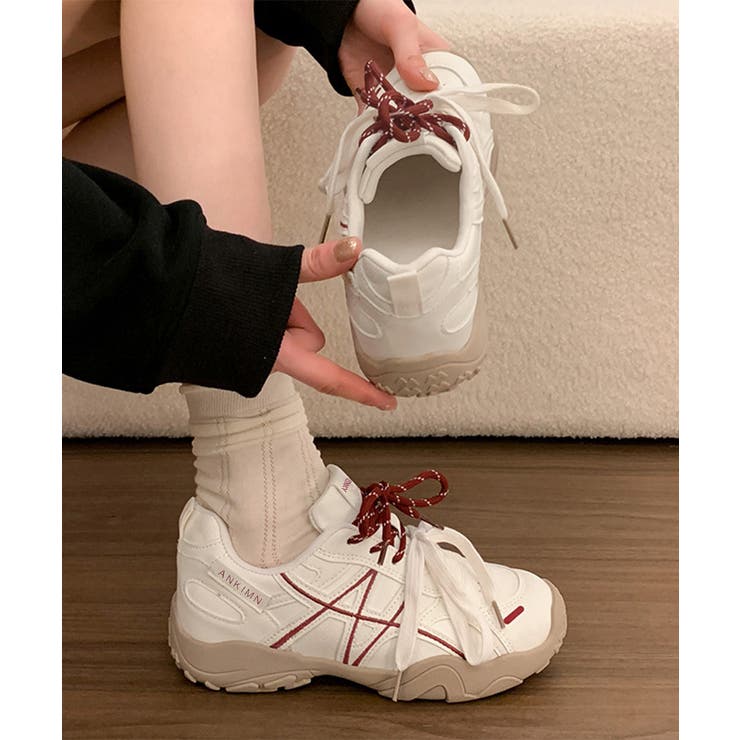ボリュームソールスニーカー 歩きやすいスタイルアップシューズ 軽量ダッドスニーカ… | SUNSHINE CLOSET | 詳細画像14 